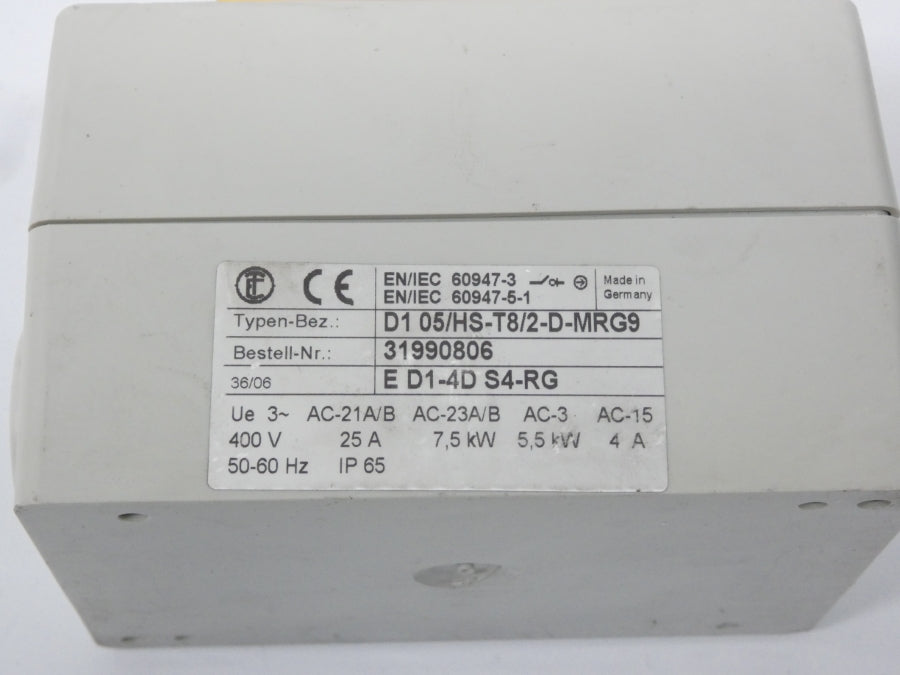 SWITCH D105/HS-T8/2-D-MRG9 31990806 400V 25A NSNP