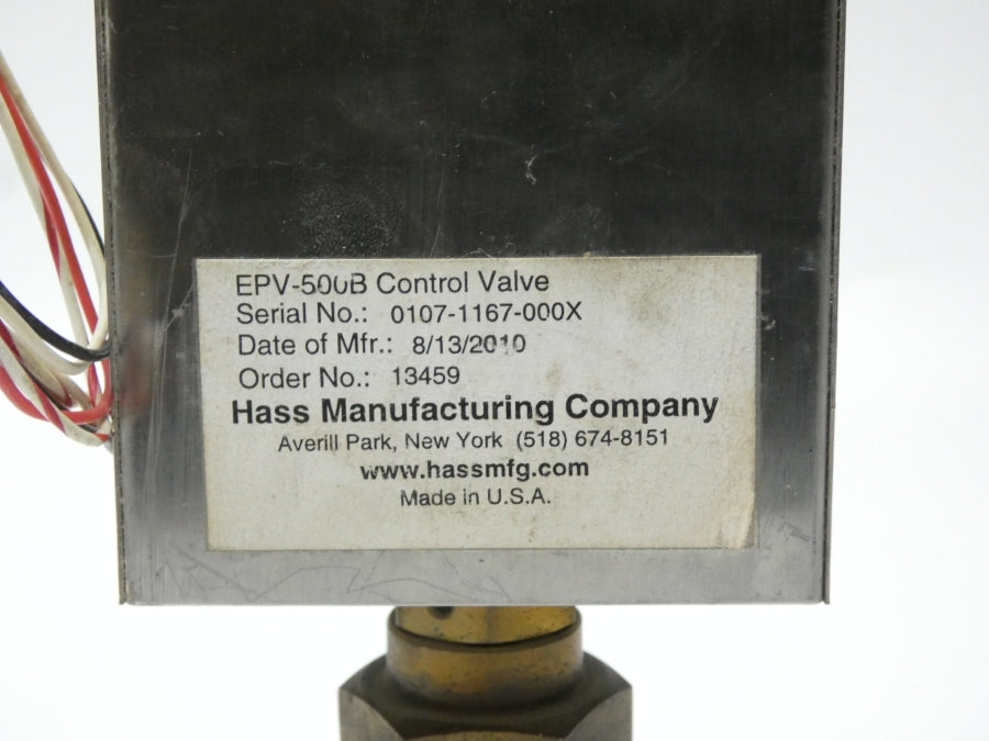 HASS MANUFACTURING EPV-500B 5618S-05D UNMP