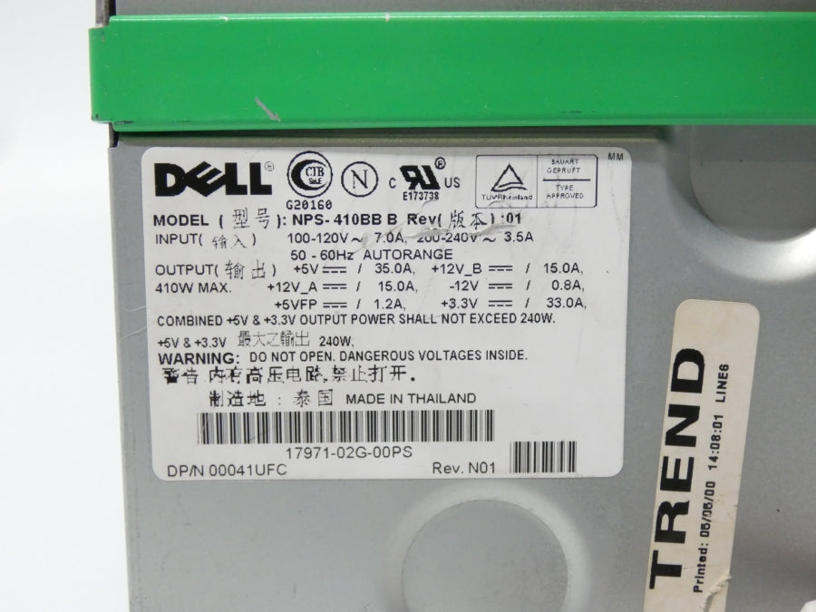DELL NPS-410BB REV. N01 100-120V 7A NSNP