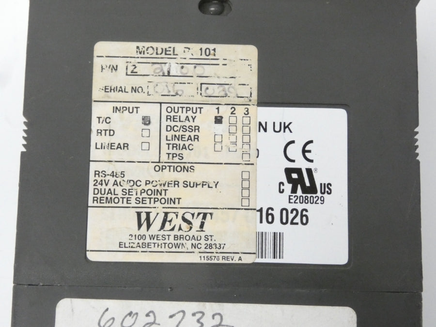 WEST 8100+ P8101 100-240VAC 2A UNMP