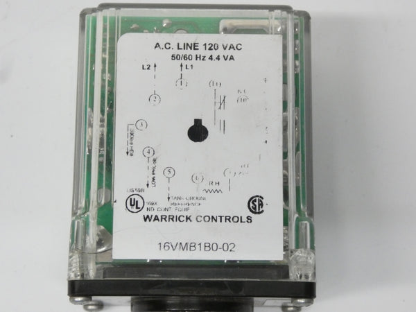 WARRICK CONTROLS 16VMB1B0-02 120VAC UNMP