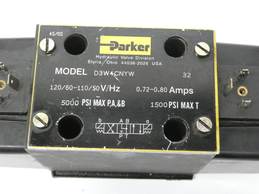 PARKER D3W4CNYW32 110-120V 0.72-0.80A 5000PSI UNMP