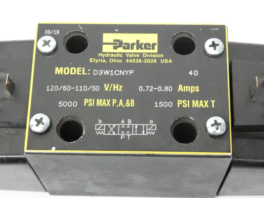 PARKER D3W1CNYP40 110-120V 0.72-0.80A 5000PSI UNMP
