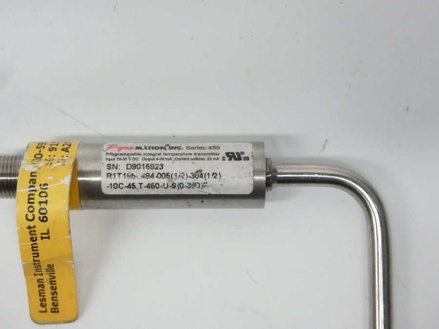PYROMATION R1T185L484-005(1/2)-304(1/2)-10C-45T-450-U-S(0-300)F NSNP