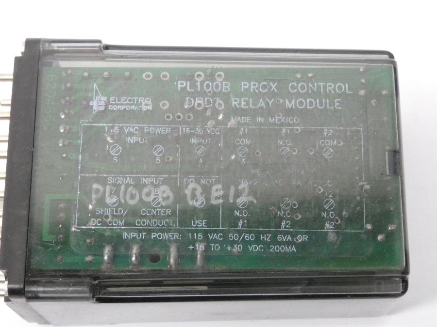 ELECTRO PL100B DPDT 115VAC NSNP