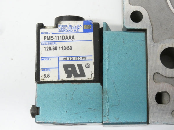 MAC 811C-PM-111DA-142 PME-111DAAA 110-120V 25-150PSI NSNP