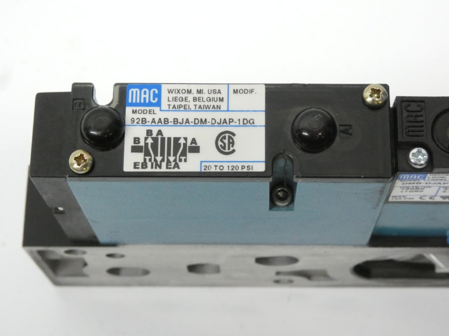 MAC 92B-AAB-BJA-DM-DJAP-1DG DMB-DJAP-1DG 110-120V 20-120PSI NSNP