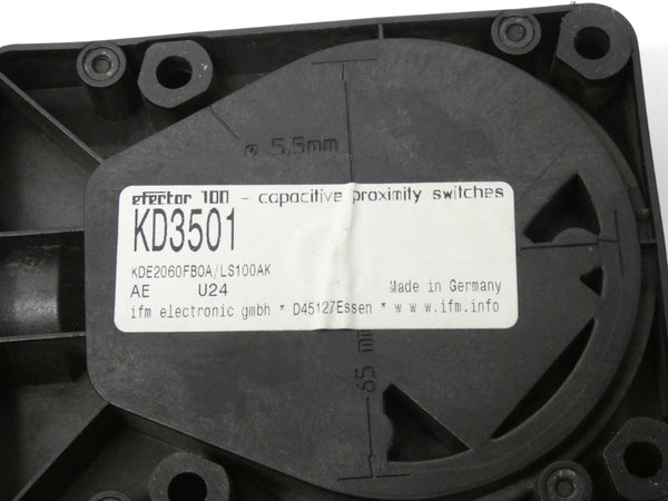 IFM EFECTOR KDE2060-FBOA/NI/NPT KD3501 20-250VAC/DC UNMP