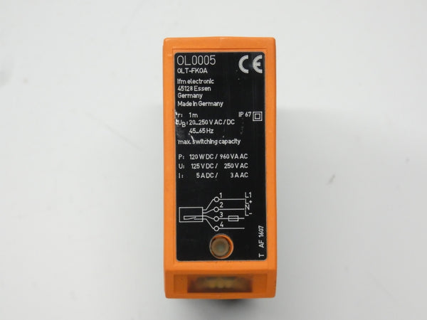 IFM EFECTOR OL0005 OLT-FKOA 20-250VAC/DC NSNP