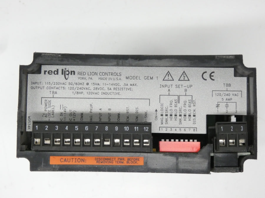 RED LION CONTROLS GEM10060 GEM1 115/230VAC 5A UNMP