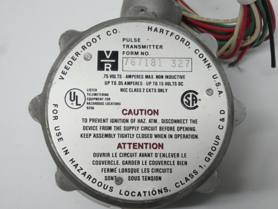 VEEDER-ROOT 767181327 10-15VDC .75A NSNP