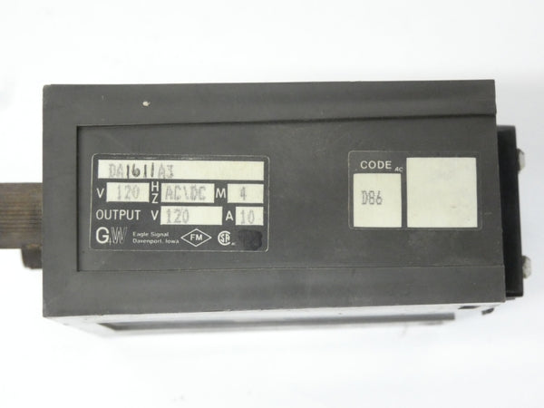 EAGLE SIGNAL DA1611A3 120V 10A UNMP