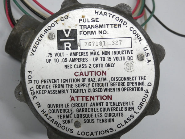 VEEDER-ROOT 767181327 10-15VDC .75A UNMP