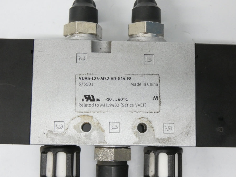 FESTO VUVS-L25-M52-AD-G14-F8 VACF-B-C1-1 24VDC 36-145PSI UNMP