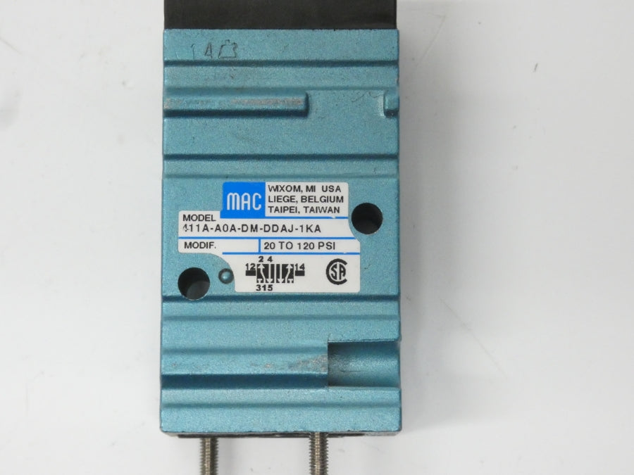 MAC 411A-A0A-DM-DDAJ-1KA 20-120PSI (AS PICTURED) NSNP