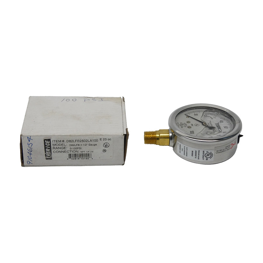 TRERICE D82LFB2502LA100 D82LFB2 0-100PSI 1/2" NSMP