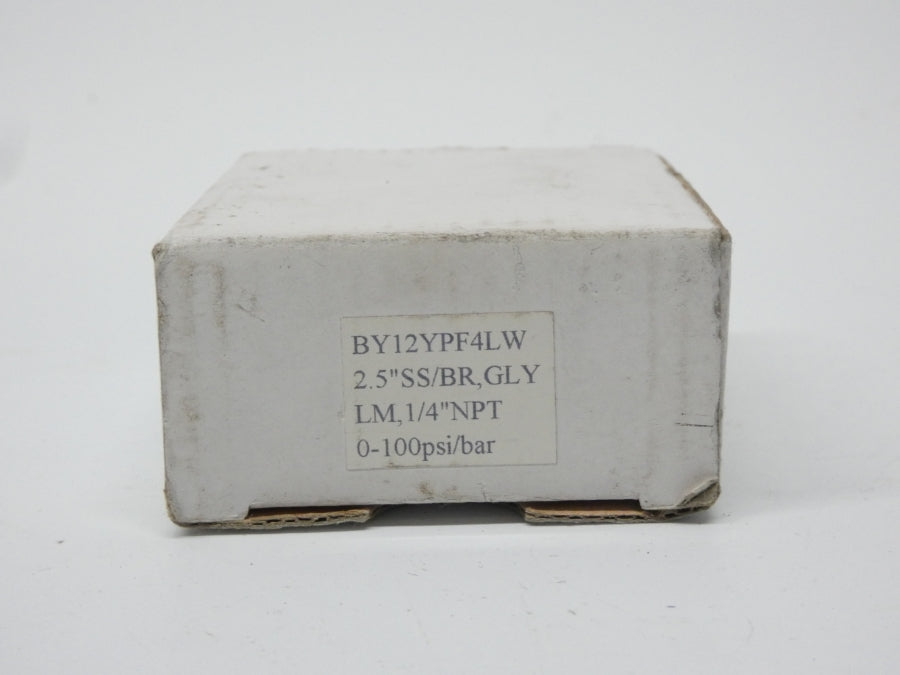 VALLEY INSTRUMENT BY12YPF4LW 0-30PSI 1/4" NSMP