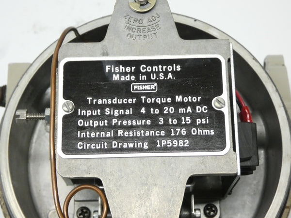 FISHER CONTROLS 546 1P5982 50VDC 6-30PSI UNMP