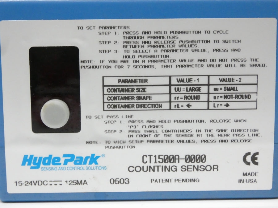 HYDEPARK CT1500A-0000 15-24VDC (AS PICTURED) NSNP