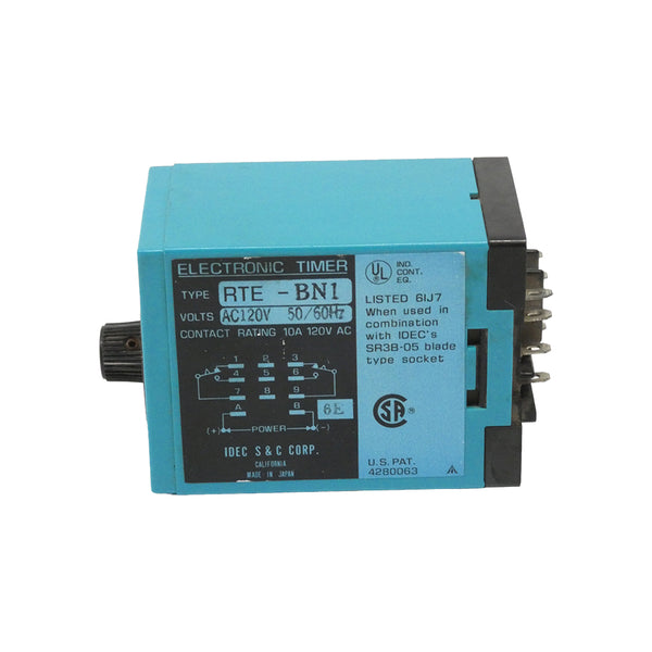 IDEC RTE-BN1 120VAC 10A 0-3S UNMP