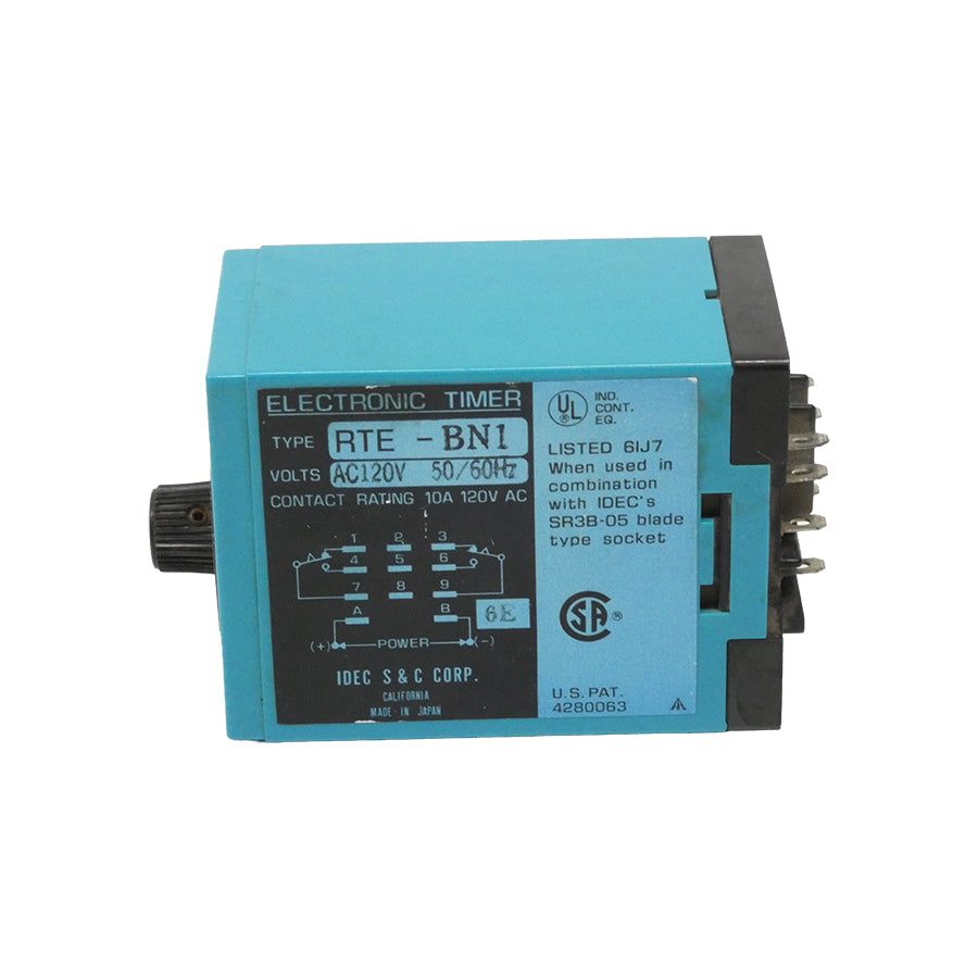 IDEC RTE-BN1 120VAC 10A 0-3S UNMP