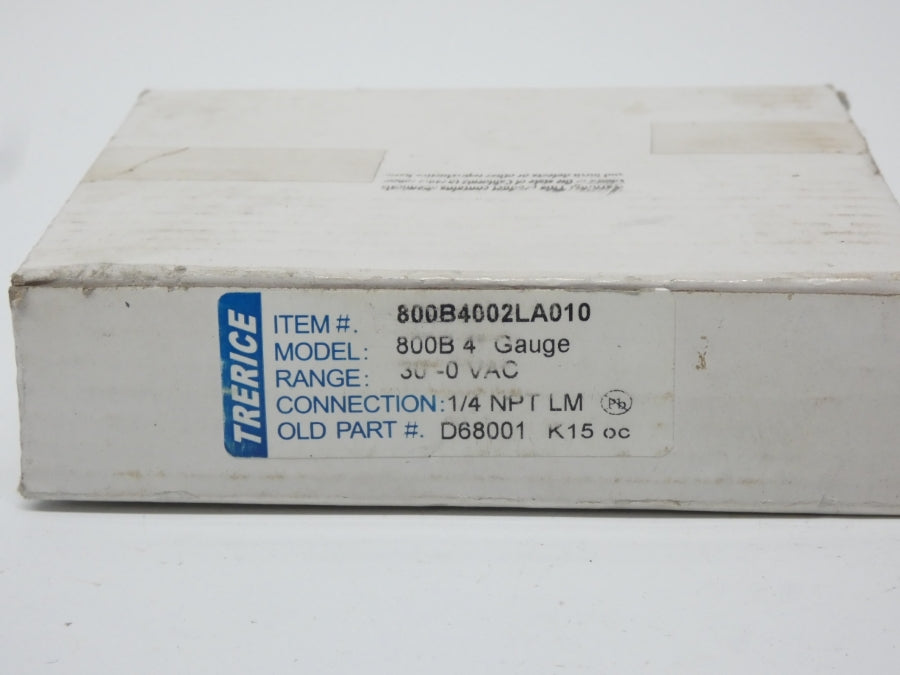 TRERICE 800B4002LA010 800B4 30-0VAC 1/4" NSMP