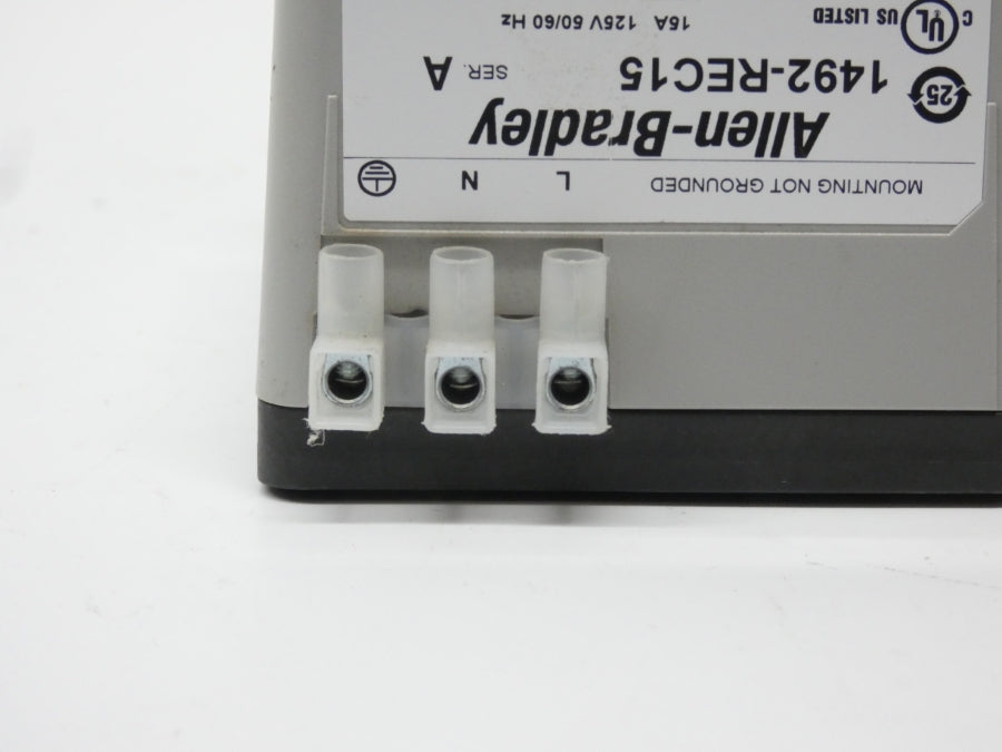 ALLEN BRADLEY 1492-REC15 SER. A 125V 15A NSNP