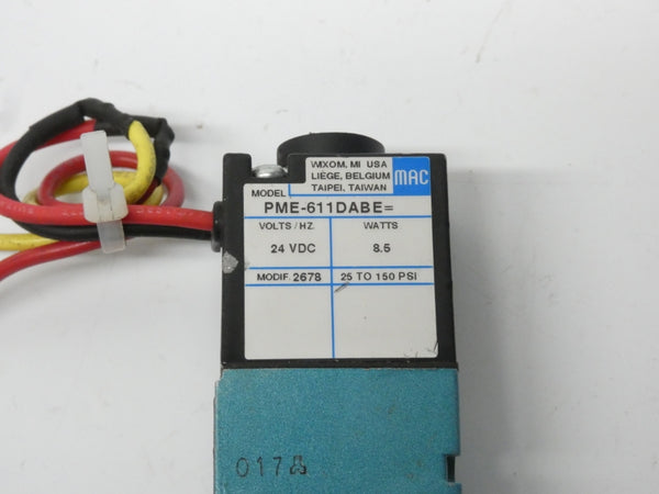 MAC PME-611DABE 24VDC 25-150PSI UNMP
