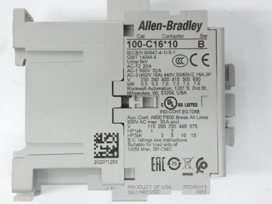 ALLEN BRADLEY 100-C16D10 SER. B 110/120V 32A NSNP