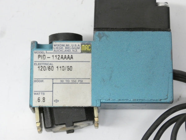 MAC PID-112AAAA 110/120V 30-150PSI UNMP