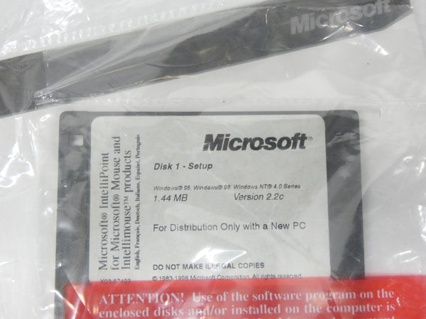 MICROSOFT INTELLIPOINT X03-87423 REV. A00 VER. 2.2C NSMP
