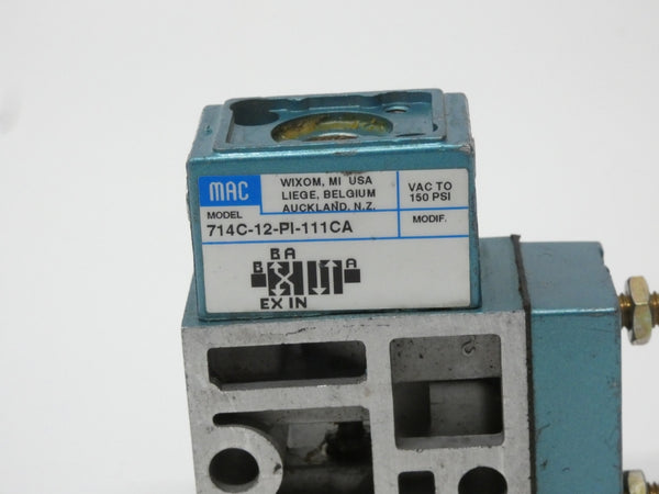 MAC 714C-12-PI-111CA 150PSI (AS PICTURED) NSNP