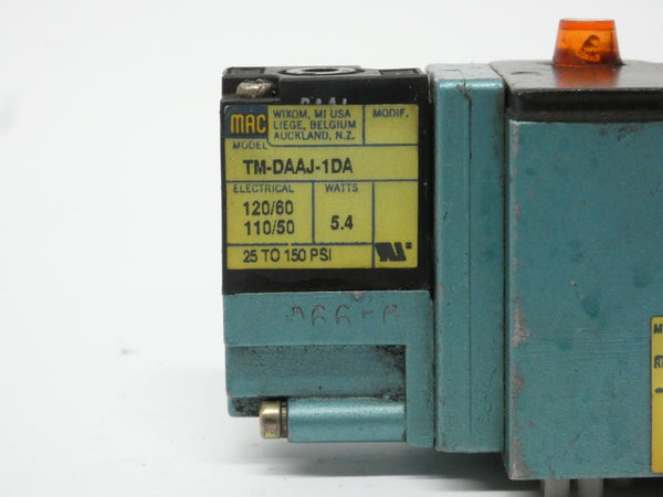 MAC 82A-AC-BKA-TM-DAAP-1DA 110/120V 25-150PSI UNMP