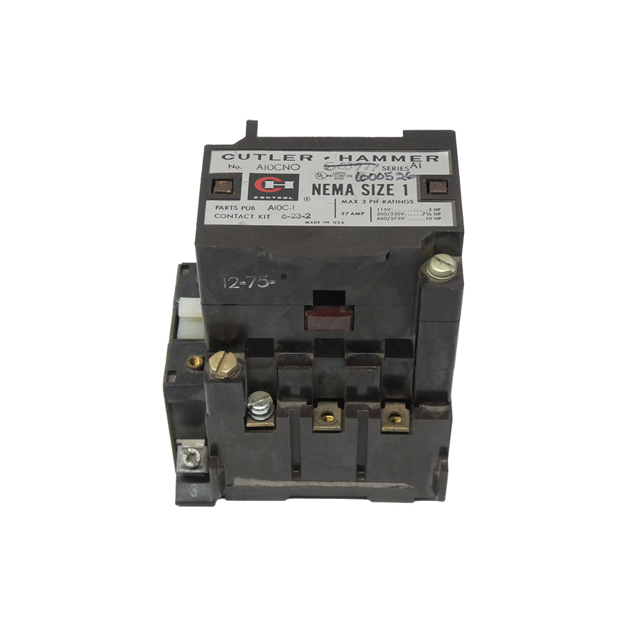 CUTLER HAMMER A10CNO SER. A1 110/120V 27A UNMP