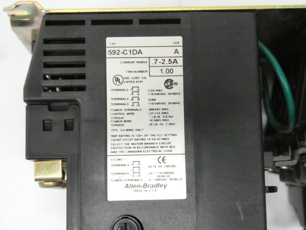 INDUSTRIAL SPARE PART 509-BOD-C1D SER. B 110/115-120V 27A UNMP