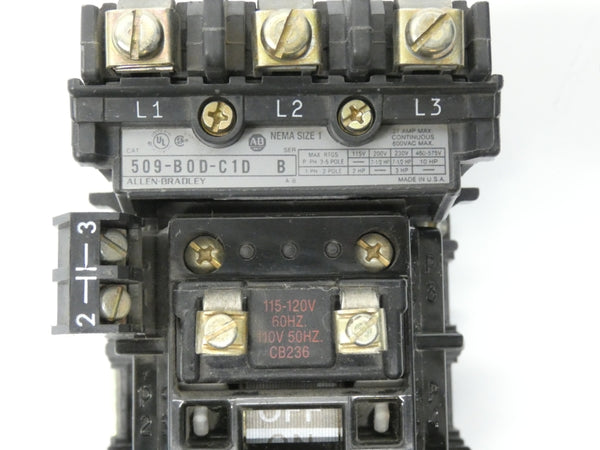 INDUSTRIAL SPARE PART 509-BOD-C1D SER. B 110/115-120V 27A UNMP