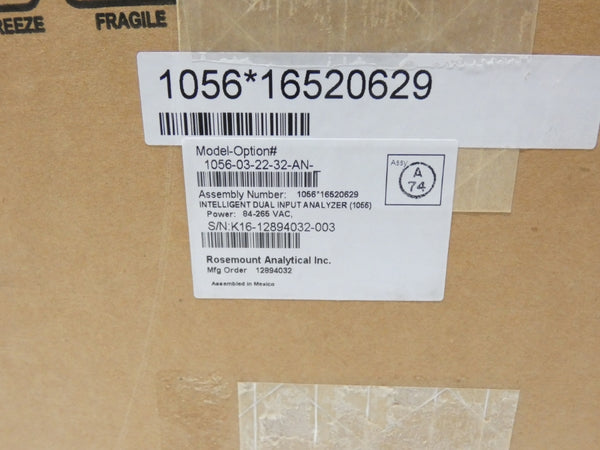 ROSEMOUNT 1056-03-22-32-AN S/W 3.15 84-265VAC NSMP
