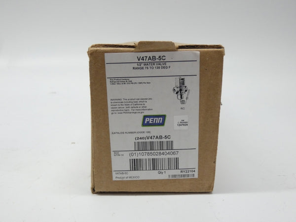 JOHNSON CONTROLS V47AB-5C 150PSI 75-135F 1/2" NSMP