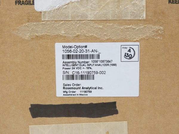 ROSEMOUNT 1056-02-20-31-AN 24VDC NSFS