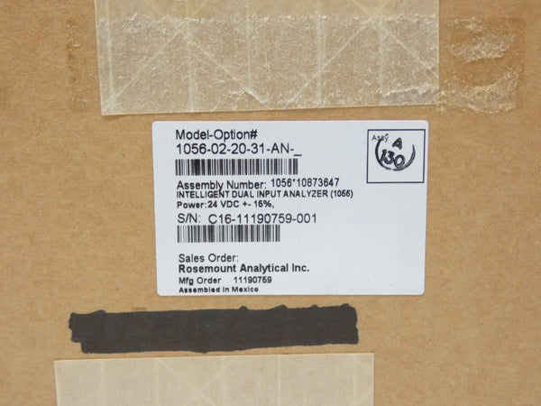 ROSEMOUNT 1056-02-20-31-AN S/W 3.15 24VDC NSMP