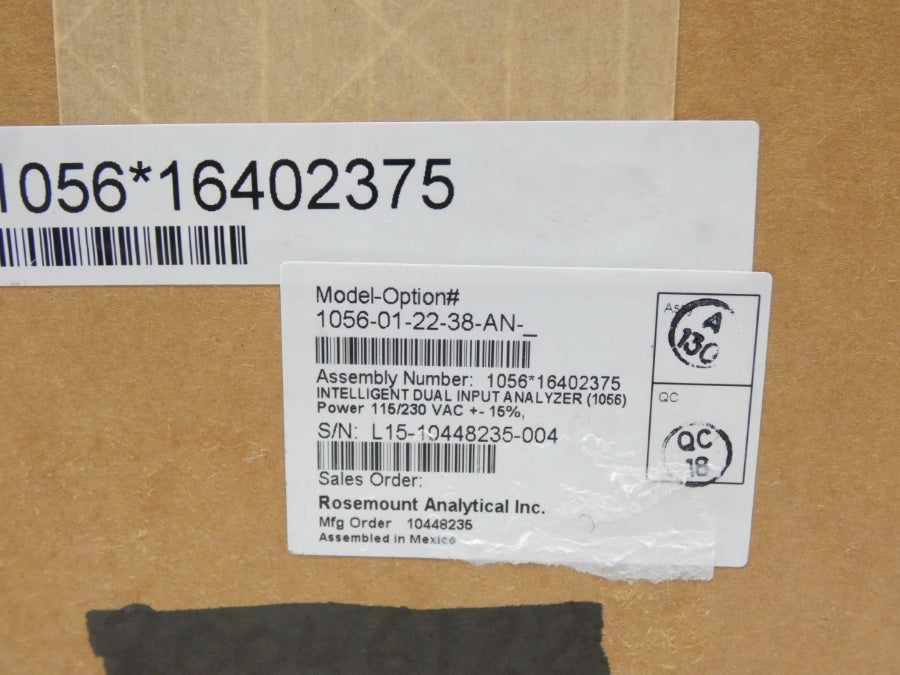 ROSEMOUNT 1056-01-22-38-AN S/W 3.15 115/230VAC NSMP