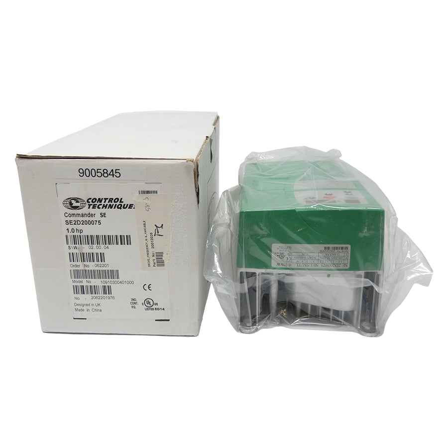 CONTROL TECHNIQUES SE2D200075 S/W 02.00.04 200-240V 11/5.5A NSMP
