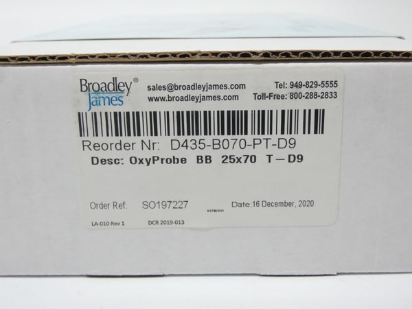 BROADLEY JAMES D435-B070-PT-D9 OXYPROBE 25MMX70MM NSMP