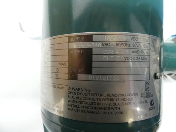 YOKOGAWA AXF015C-E1CE1N-AA11-21B/FF1/L2/YF268 100-240VAC 0.2A NSMP