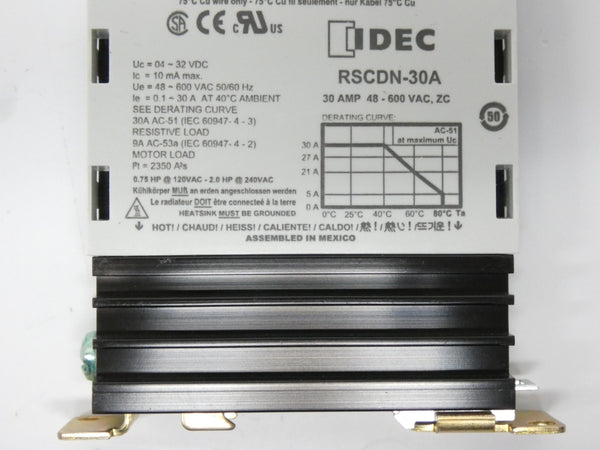IDEC RSCDN-30A 48-600VAC 30A NSMP