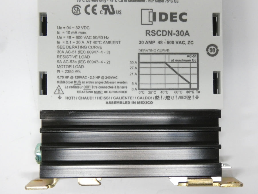 IDEC RSCDN-30A 48-600VAC 30A NSMP