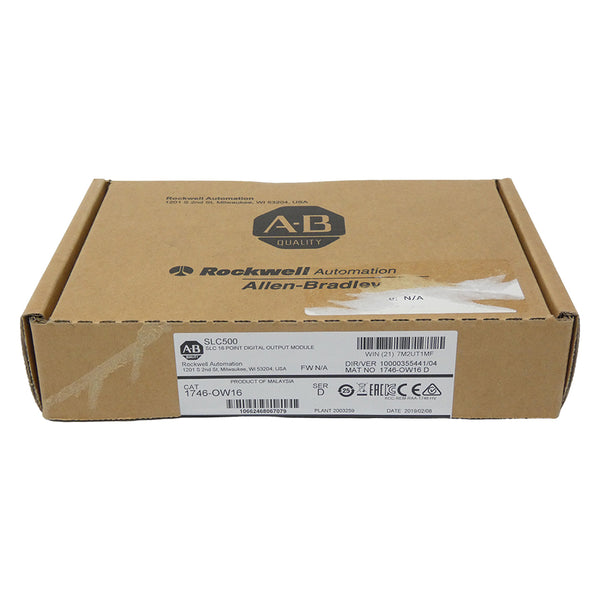 ALLEN BRADLEY 1746-OW16 SER. D DATE: 2019 NSFS
