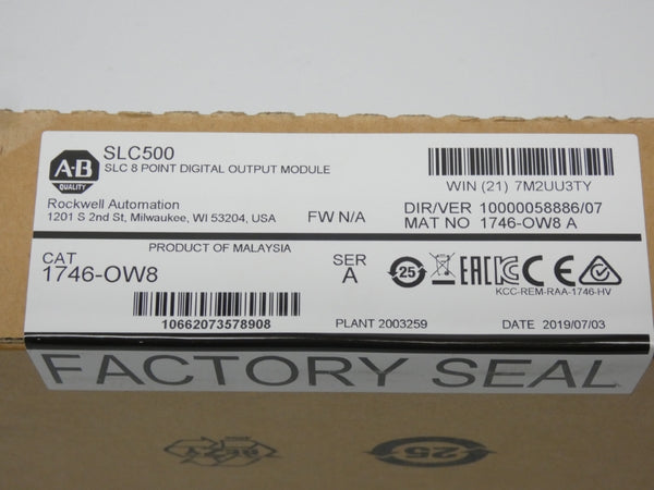 ALLEN BRADLEY 1746-OW8 SER. A DATE: 2019 NSFS