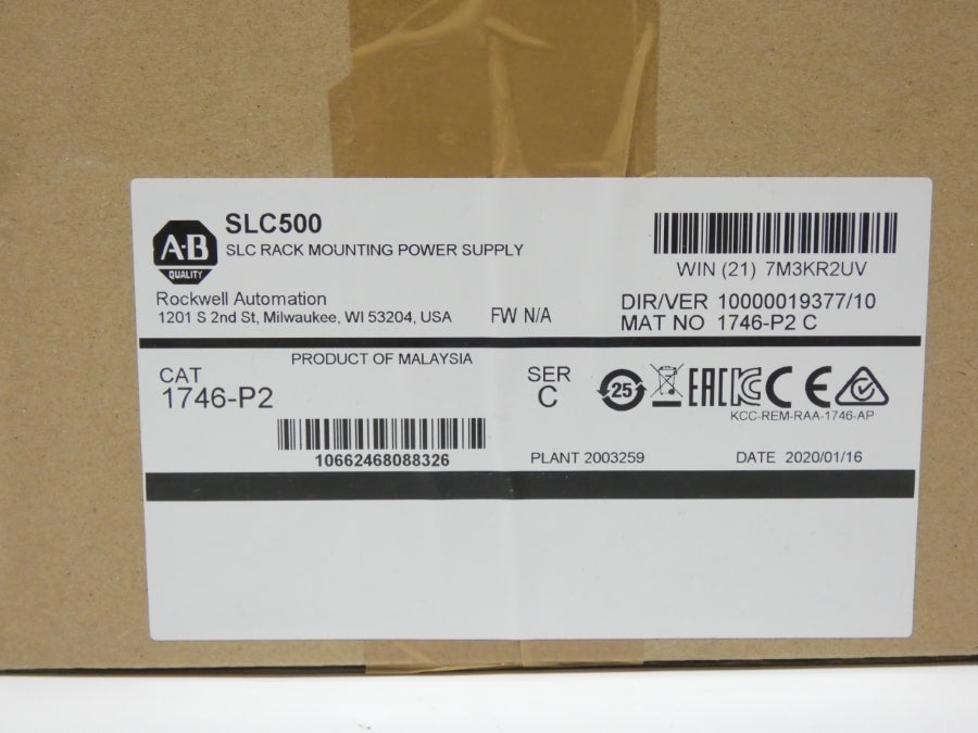ALLEN BRADLEY 1746-P2 SER. C DATE: 2020 NSFS