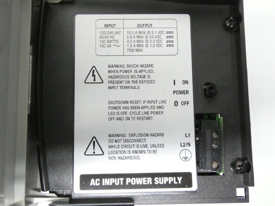 ALLEN BRADLEY 1756-PA72 SER. C REV. C01 120/240VAC 10A NSMP